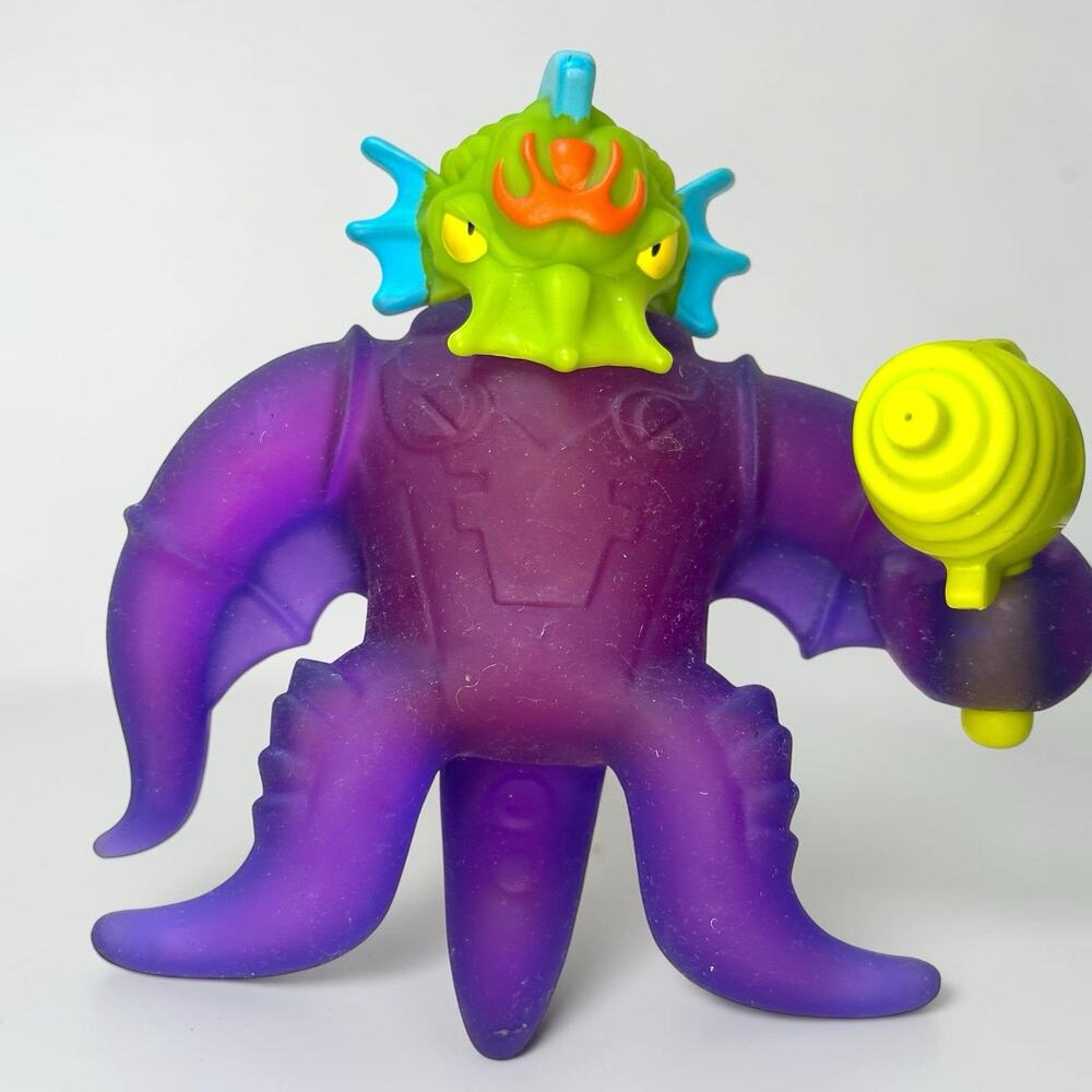 Heroes of Goo Jit Zu Lot 2 Alien Figures Stretchy Squishy Toy Blue Purple - Picture 2 of 8